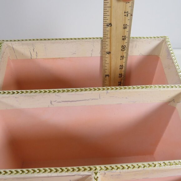 Stationary Organizer Floral with drawer and gold accents - Picture 7 of 13